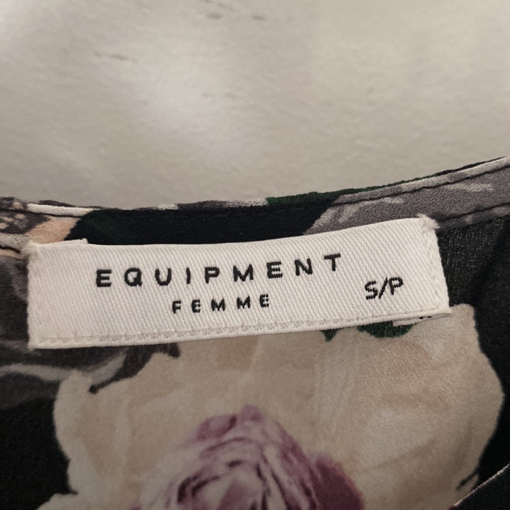 Equipment Silk Layla Black Floral Print Camisole - Picture 7 of 9